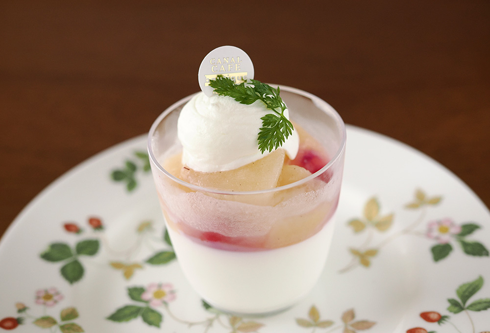 CANAL CAFE LaFrance panna cotta